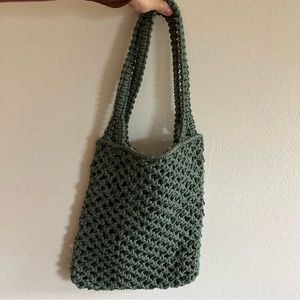 Braided market tote bag